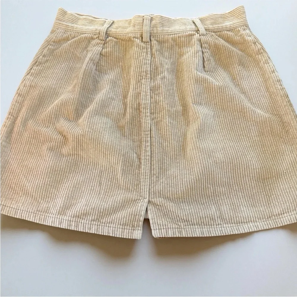 Kendall & Kylie Size M Tan Corduroy Skirt Front Lace Up Belt Loops See Descript - Picture 7 of 7